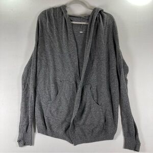 Lululemon Reversible Cabin Yogi Wrap Cardigan Hooded Size M Gray